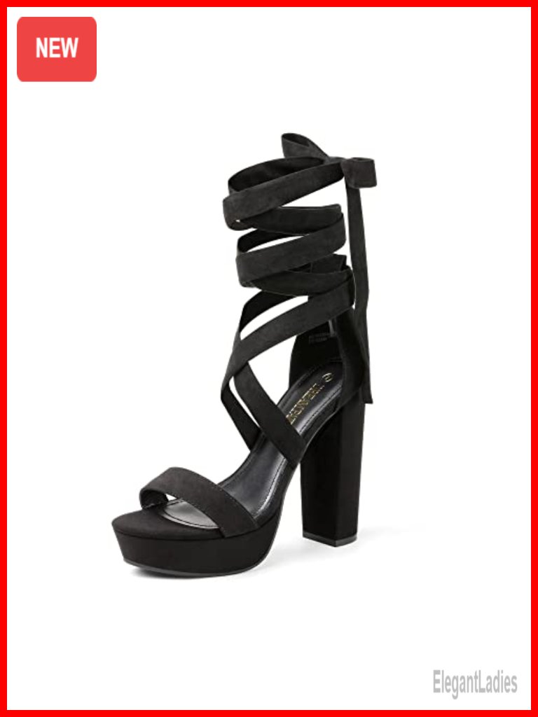 Sexy Gladiator Chunky Platform Heels Sandals Open Toe Block Heels
